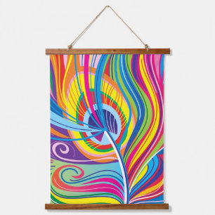 Tapisserie Suspendue Brise de plume vibrante