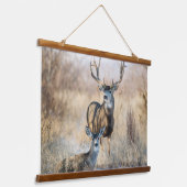 Tapisserie Suspendue Buck Couple | Mule Deer (Angulaire)