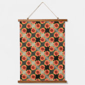 Tapisserie Suspendue Bumblebees et Fleurs de Gaillardia Boho Chic (Recto)