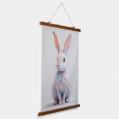 Tapisserie Suspendue Bunny Basse-Poly Pastel (Angulaire)