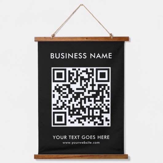 Tapisserie Suspendue Business QR Code Texte Ajouter Logo Créer votre pr (Recto)