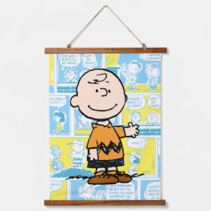 Tapisserie Suspendue cacahuètes   Charlie Brown Motif de bande dessinée
