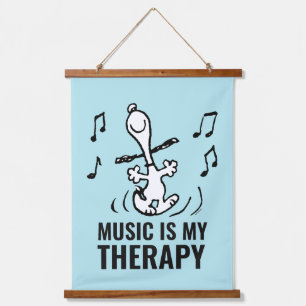 Tapisserie Suspendue cacahuètes   Snoopy Dancing