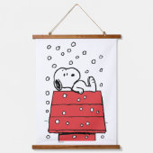 Tapisserie Suspendue cacahuètes | Snoopy Doghouse Snowflakes (Recto)