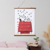 Tapisserie Suspendue cacahuètes | Snoopy Doghouse Snowflakes (Chambre à coucher)