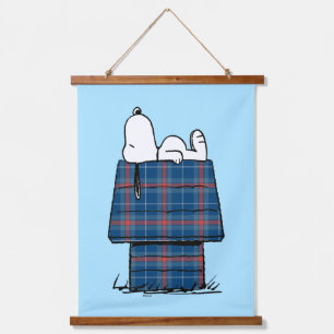 Tapisserie Suspendue cacahuètes Snoopy Plaid Flannel Holiday Dog Hous