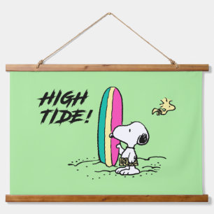 Tapisserie Suspendue cacahuètes   Snoopy & Woodstock High Tide