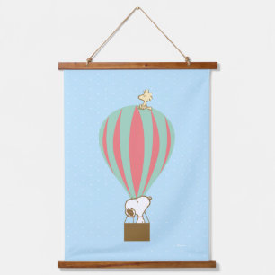 Tapisserie Suspendue cacahuètes Snoopy & Woodstock Hot Air Balloon