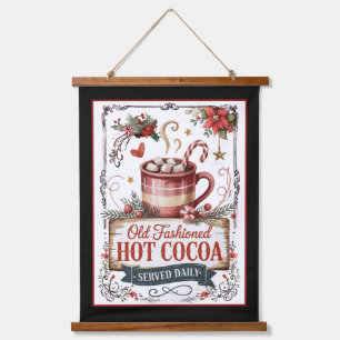 Tapisserie Suspendue Cacao Chaud à l'Ancienne – Noël Cosy