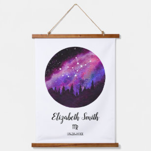 Tapisserie Suspendue Cadeau de signe du zodiaque Vierge Constellation R