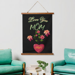 Tapisserie Suspendue Cadeau floral personnalisé et sur mesure pour la f