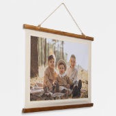 Tapisserie Suspendue Cadre Beige moderne Custom Family Photo Canvas (Angulaire)