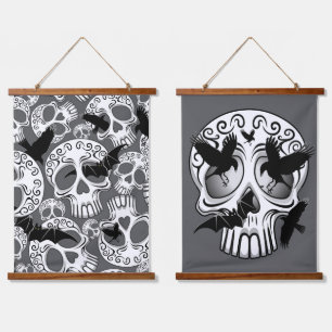 Tapisserie Suspendue Calaveras décoratives Halloween
