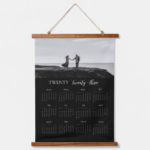 Tapisserie Suspendue Calendrier photo moderne scripté vingt-trois
