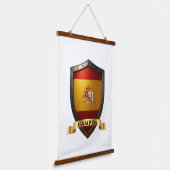 Tapisserie Suspendue Campos Spain Heraldic Name Shield (Angulaire)