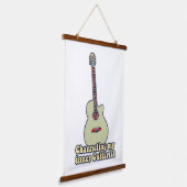 Tapisserie Suspendue Canalisation de ma guitariste interne. Guitare amu (Angulaire)