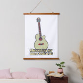 Tapisserie Suspendue Canalisation de ma guitariste interne. Guitare amu (Chambre à coucher)