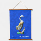 Tapisserie Suspendue Canards patinés en bois (Recto)
