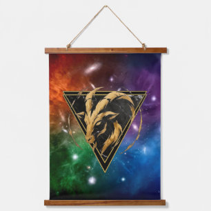 Tapisserie Suspendue Capricorne zodiaque fond nébuleuse Cadeau Astro