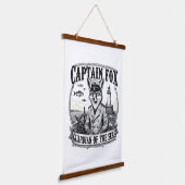 Tapisserie Suspendue Captain Fox Guardian of Seas Nautical Design (Angulaire)