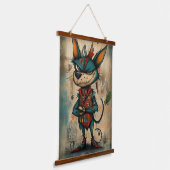 Tapisserie Suspendue Caractère de chien Abstrait original (Angulaire)