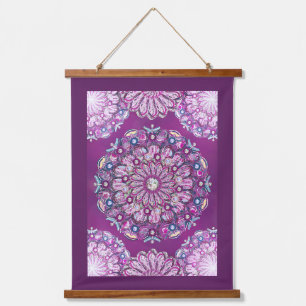 Tapisserie Suspendue Cardinal rouge Rosace