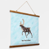 Tapisserie Suspendue Caribou/Reindeer d'art populaire (Angulaire)