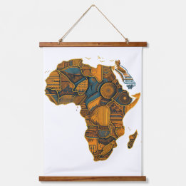Tapisserie Suspendue Carte africaine