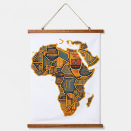 Tapisserie Suspendue Carte africaine
