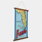 Tapisserie Suspendue Carte postale Floride (Angulaire)