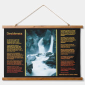 Tapisserie Suspendue Cascades rocheuses DESIDERATA (Devant)