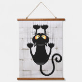 Tapisserie Suspendue Cat Falling down fun dessin personnage (Recto)