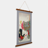 Tapisserie Suspendue Cat Lover, Yoshitoshi, Ukiyo-e (Angulaire)