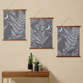 Tapisserie Suspendue Celestial Fern Moon Wall Tapestry