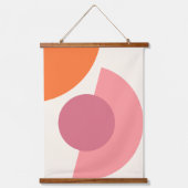 Tapisserie Suspendue Cercles géométriques Abstraits chic Motif d'art mo (Recto)