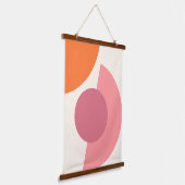 Tapisserie Suspendue Cercles géométriques Abstraits chic Motif d'art mo (Angulaire)