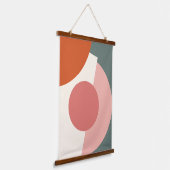 Tapisserie Suspendue Cercles géométriques Abstraits chic Motif d'art mo (Angulaire)