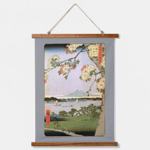 Tapisserie Suspendue Cerisiers en fleurs d'Edo, Hiroshige
