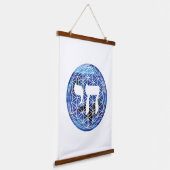 Tapisserie Suspendue Chai Medallion (Angulaire)