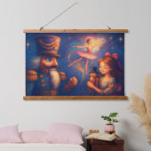 Tapisserie Suspendue Chalk Dessin Cute Nutcracker Ballet Noël (Chambre à coucher)