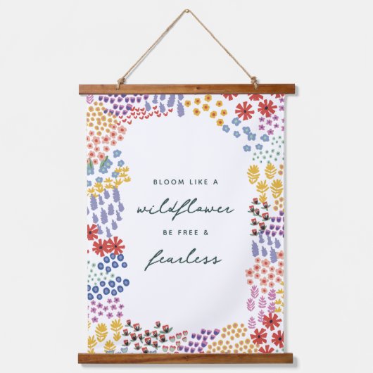 Tapisserie Suspendue Champ de fleurs (Recto)