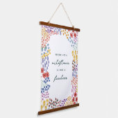 Tapisserie Suspendue Champ de fleurs (Angulaire)