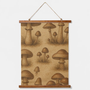 Tapisserie Suspendue Champignons vintages