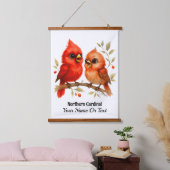 Tapisserie Suspendue Charme Cardinal du Nord (Chambre à coucher)