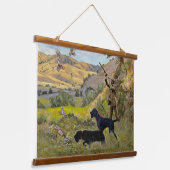 Tapisserie Suspendue Chasse à la perdrix de Chukar (Angulaire)