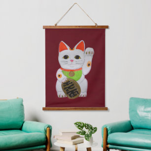 Tapisserie Suspendue Chat Lucky Feng Shui Wall