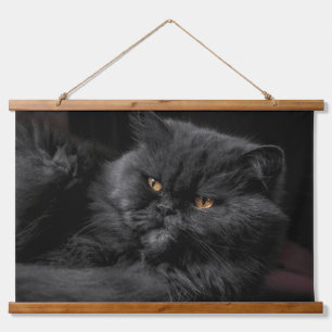 Tapisserie Suspendue Chat Persan Noir