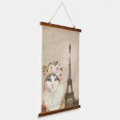 Tapisserie Suspendue Chat & Tour Eiffel (Angulaire)