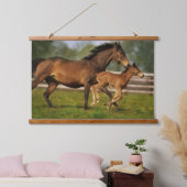 Tapisserie Suspendue Châtaigne de Thoroughbred Mare & Foie (Chambre à coucher)