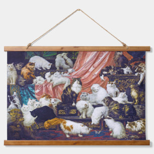 Tapisserie Suspendue Chats (Les amoureux de ma femme), Carl Kahler